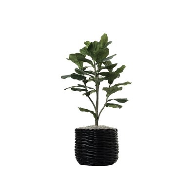 42" Artificial Fiddle Leaf Fig Tree in Planter - Image 0