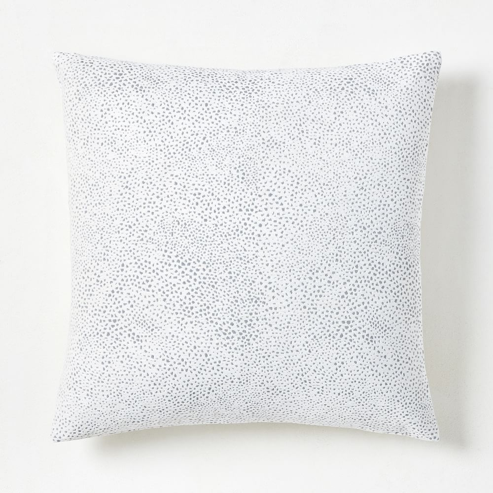 Dotted Chenille Jacquard Pillow Cover, 20"x20", White - Image 0