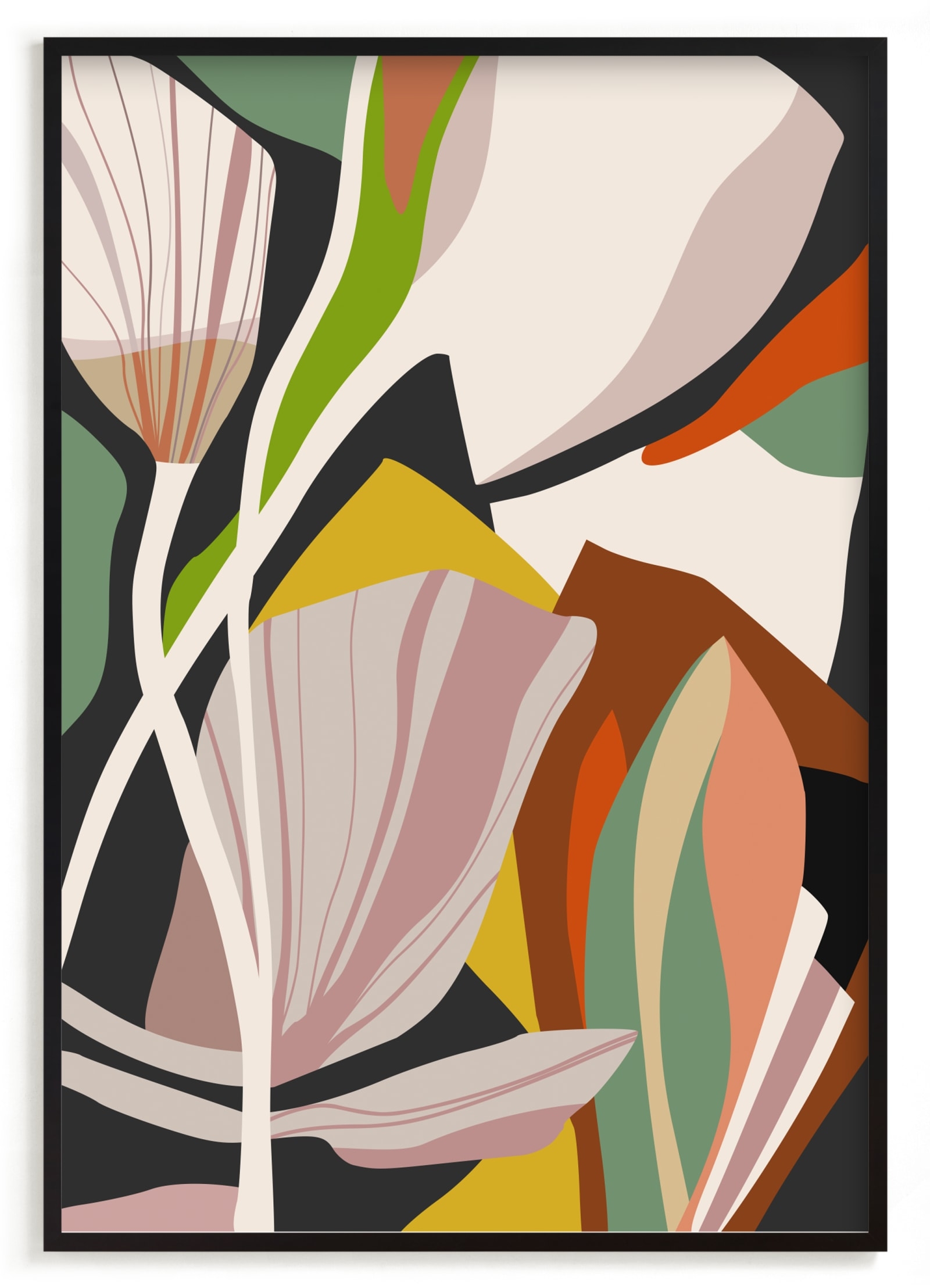 Leaves And Flowers Limited Edition Fine Art Print 2 - Image 0