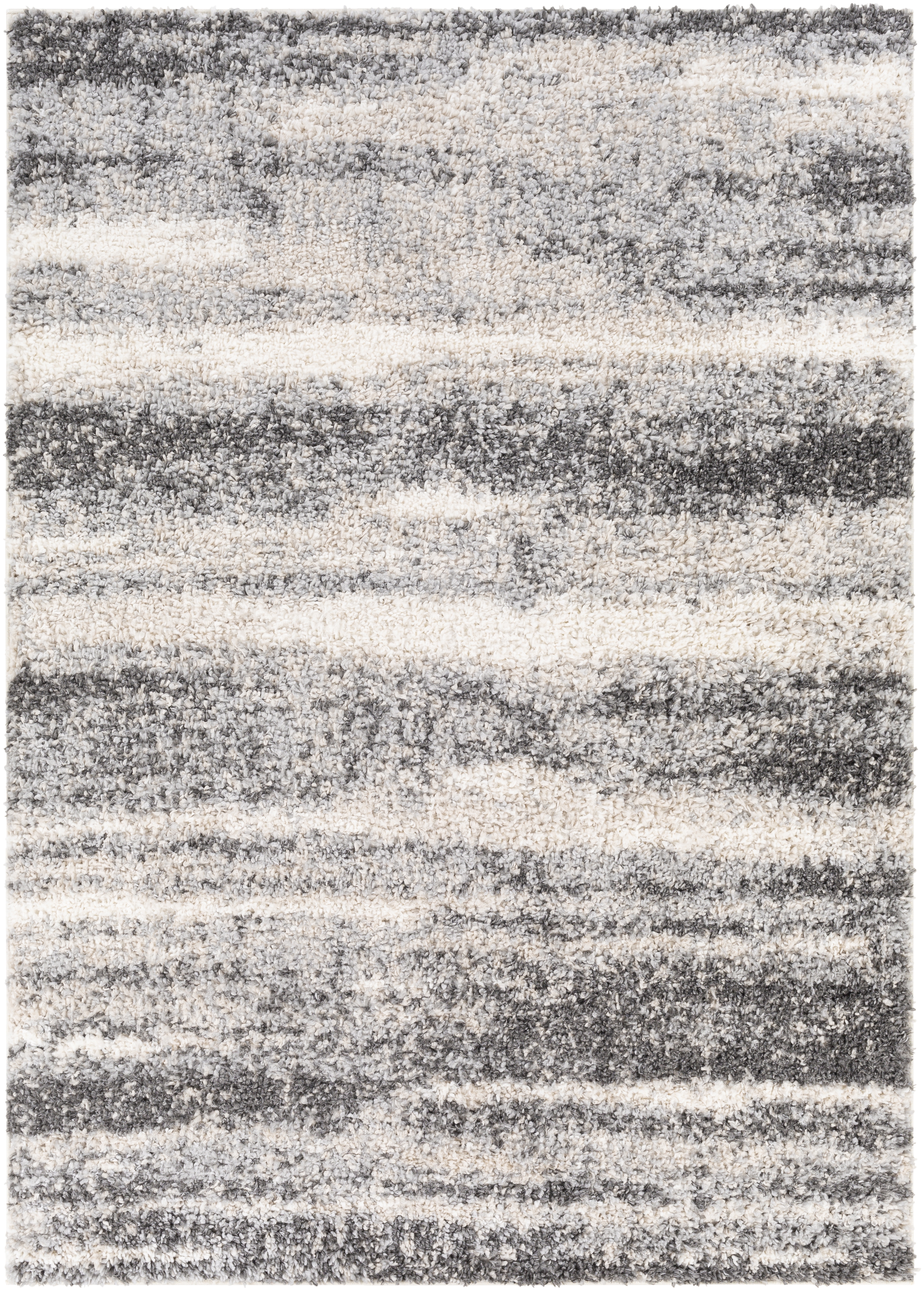 Lyra Shag Gray Indoor 2' x 2'11" Machine Woven Rug - Image 0