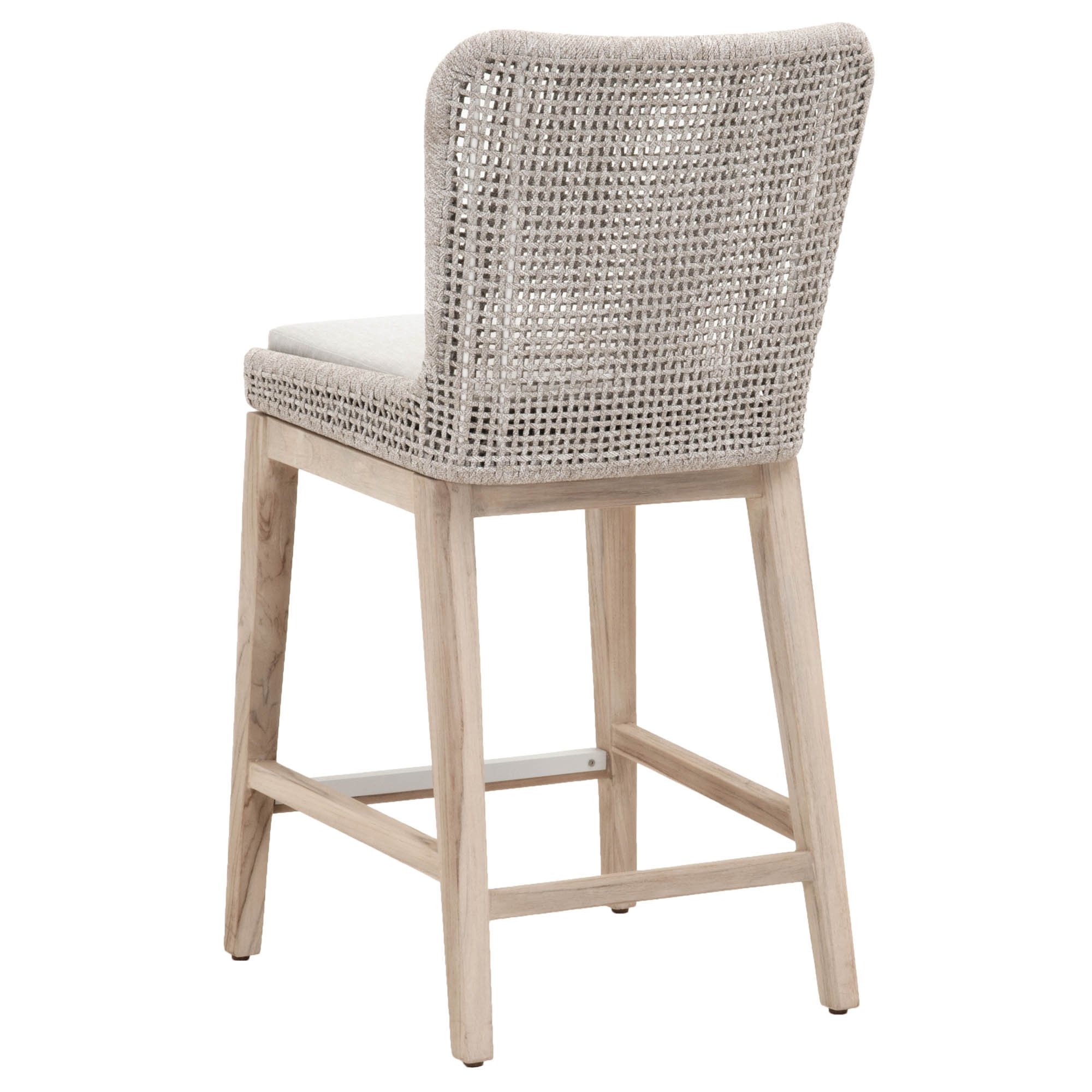 Winnetka Indoor/Outdoor Counter Stool, White Taupe - Image 3