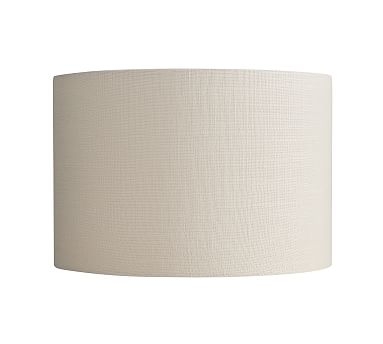 Gallery Straight-Sided Linen Drum Lamp Shade, Medium, Sand - Image 0