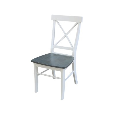 Solid Wood Cross Back Side Chair - Image 0