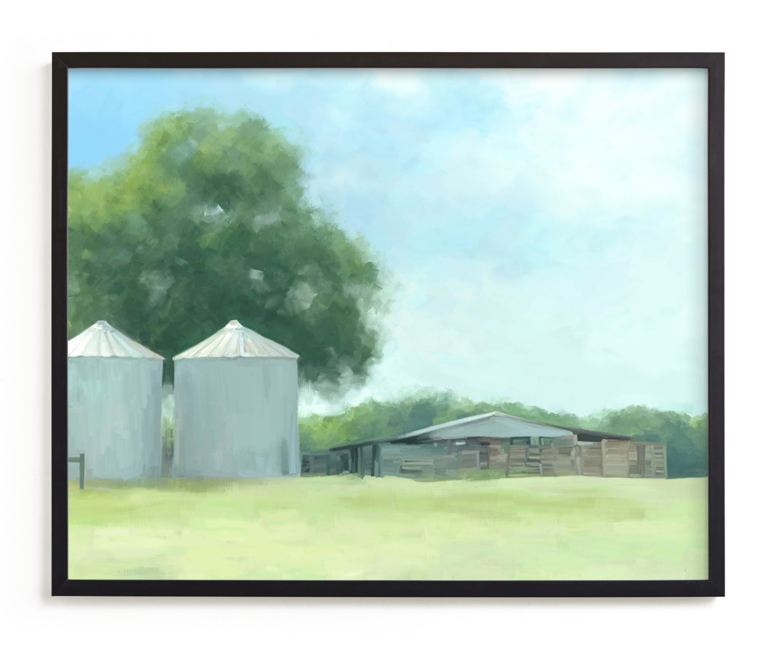Two Silos Limited Edition Fine Art Print 2 - Image 0