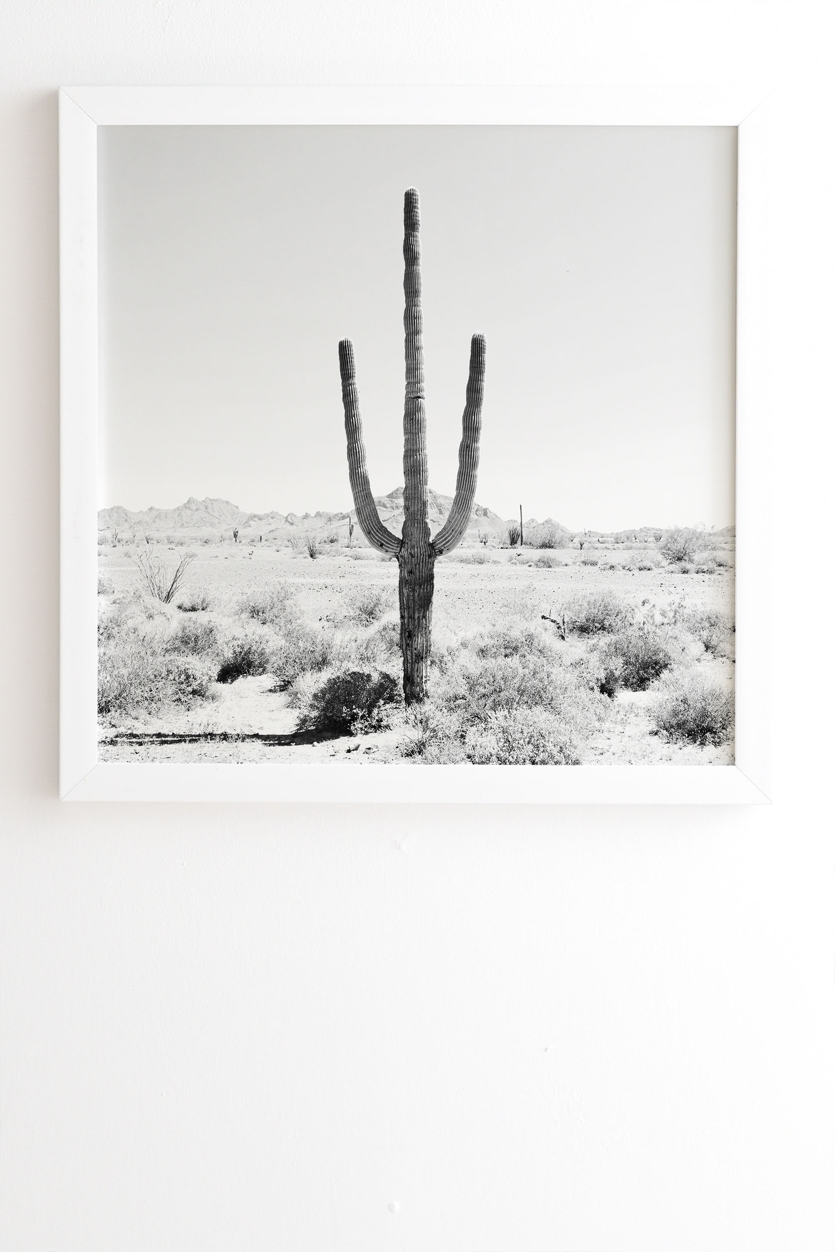 Desert Times by Bree Madden - Framed Wall Art Basic White 8" x 9.5" - Image 1