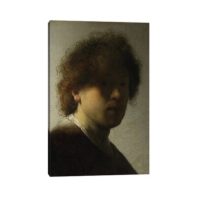 Self Portrait as a Young Man, c.1628 by Rembrandt Van Rijn - Wrapped Canvas Painting Print - Image 0