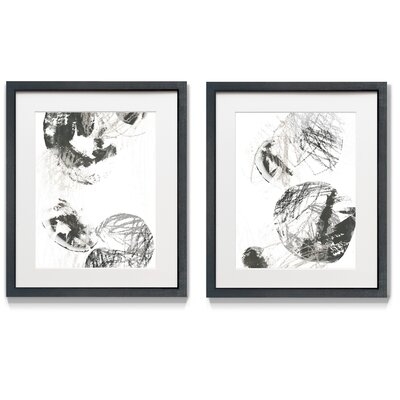 Scribble Stones IV - 2 Piece Picture Frame Print Set - Image 0
