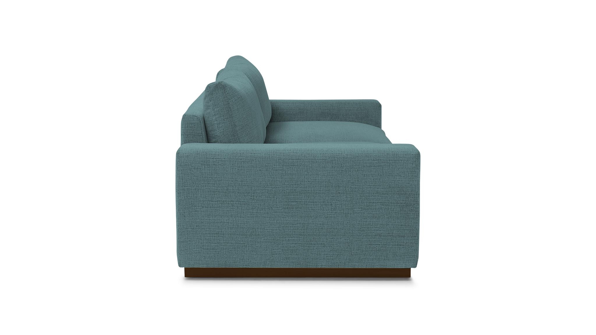 Blue Holt Mid Century Modern Sofa - Dawson Slate - Mocha - Image 2