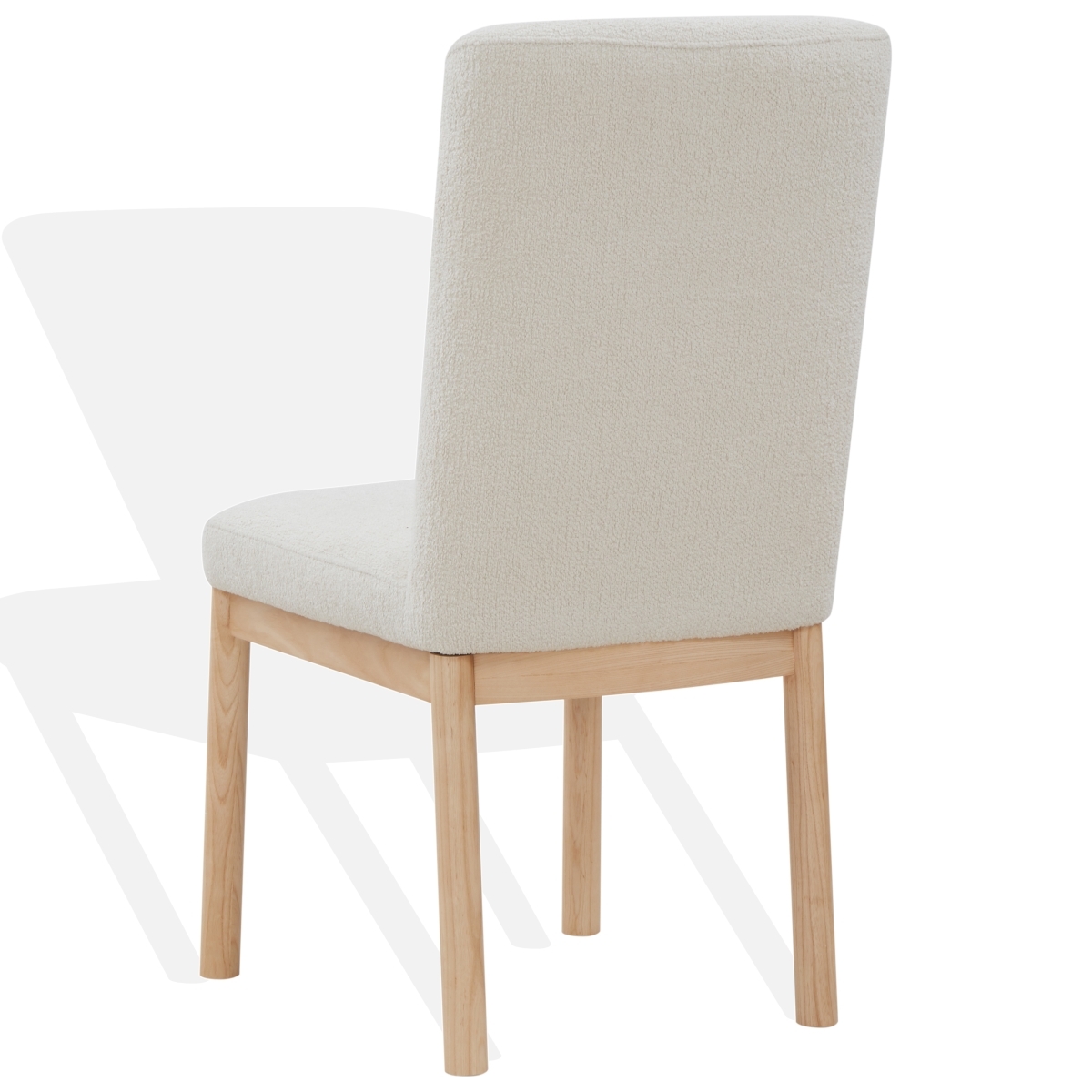 Halcy Boucle Dining Chair - Cream/Natural - Image 4