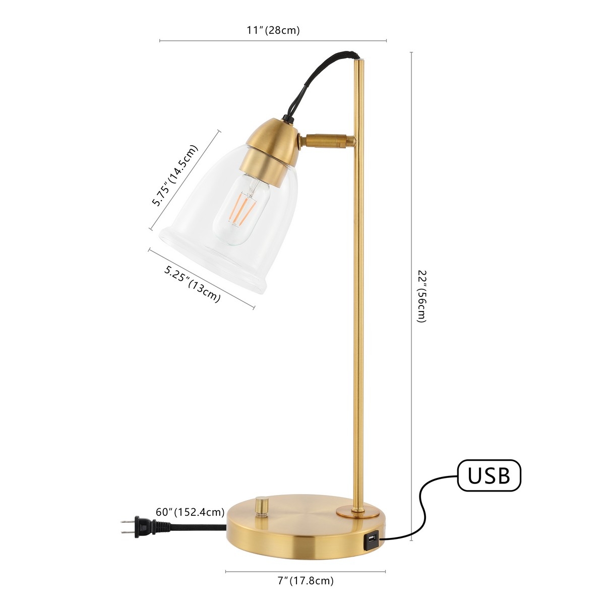 Gibson Table Lamp - Gold - Safavieh - Image 4