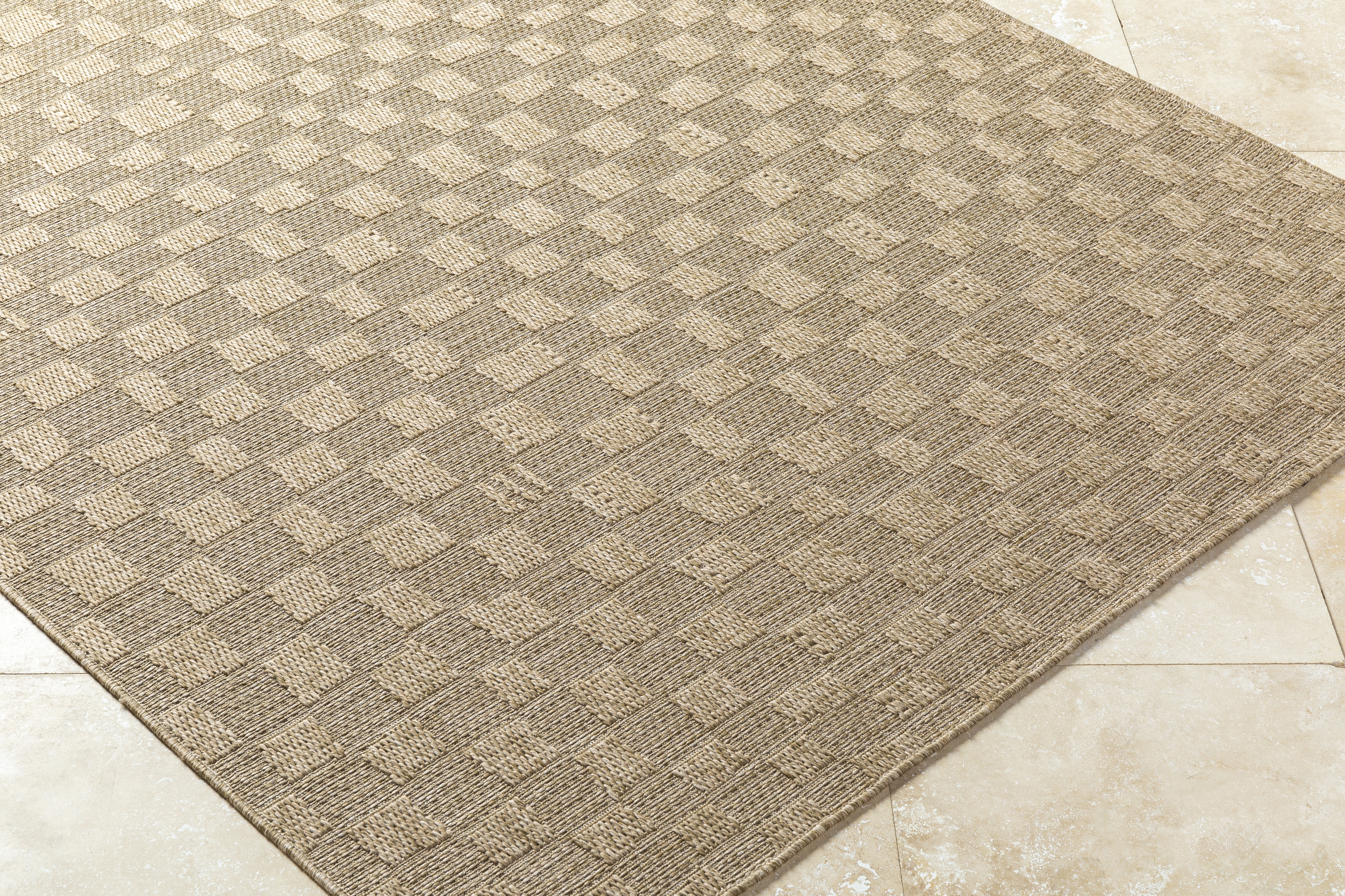 Sandra Beige Outdoor 7'10" x 10' Machine Woven Rug - Image 5