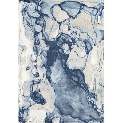 Bamford Abstract Blue Area Rug - Image 0