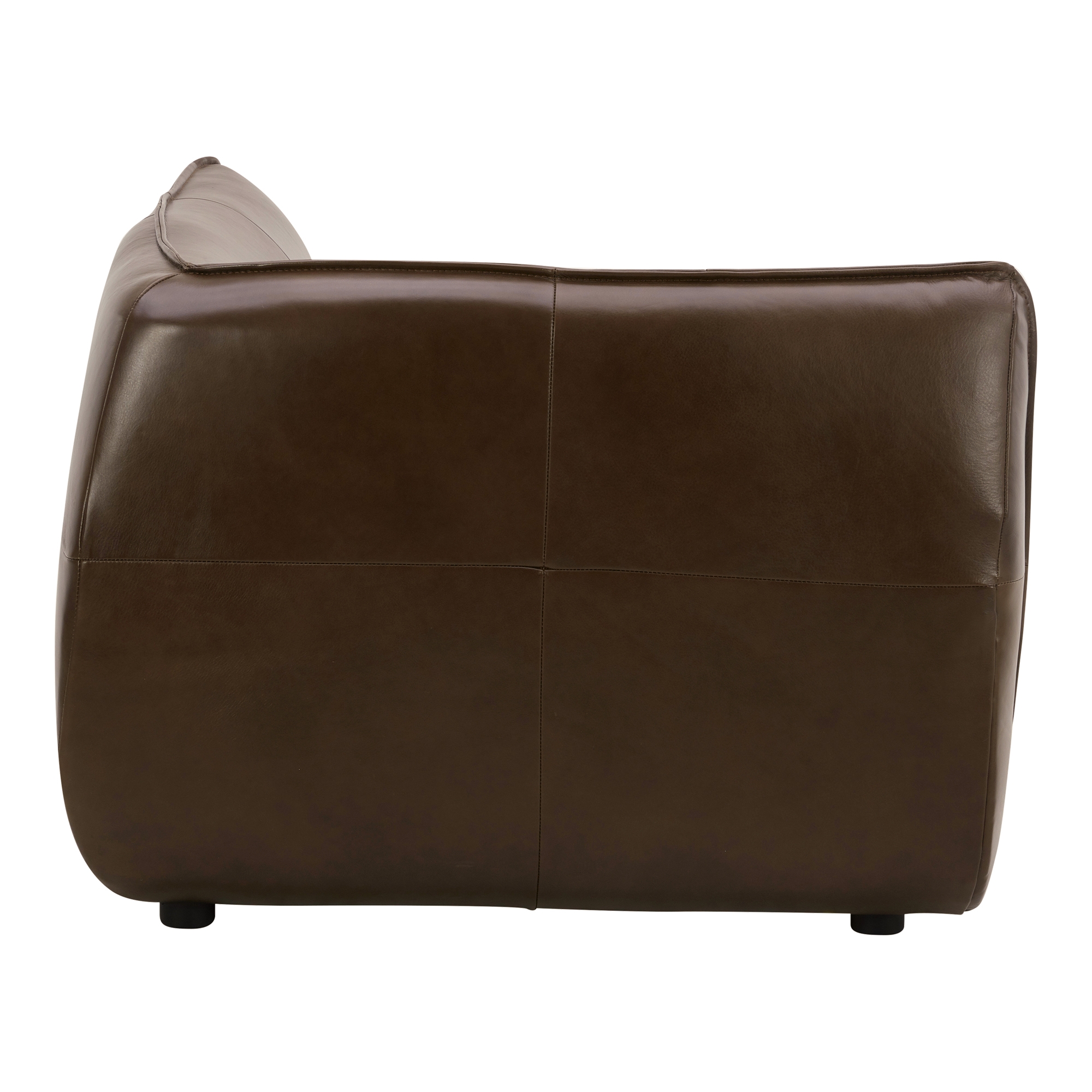 Zeppelin Leather Corner Chair Toasted Hickory - Image 2