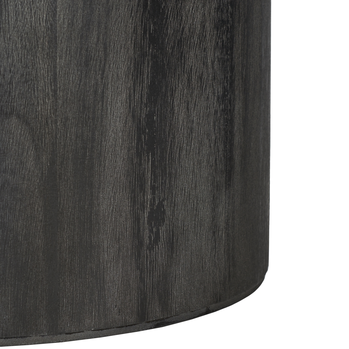 Devin Round Coffee Table - Black With White Wash Distress - Safavieh - Image 3