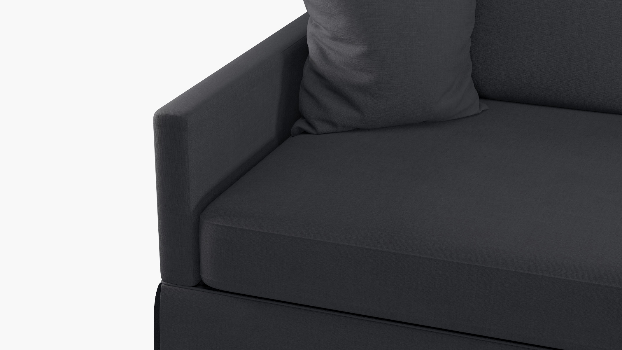 Skirted Track Arm Sofa, Pavement Luxe Linen, Standard (39") - Image 5