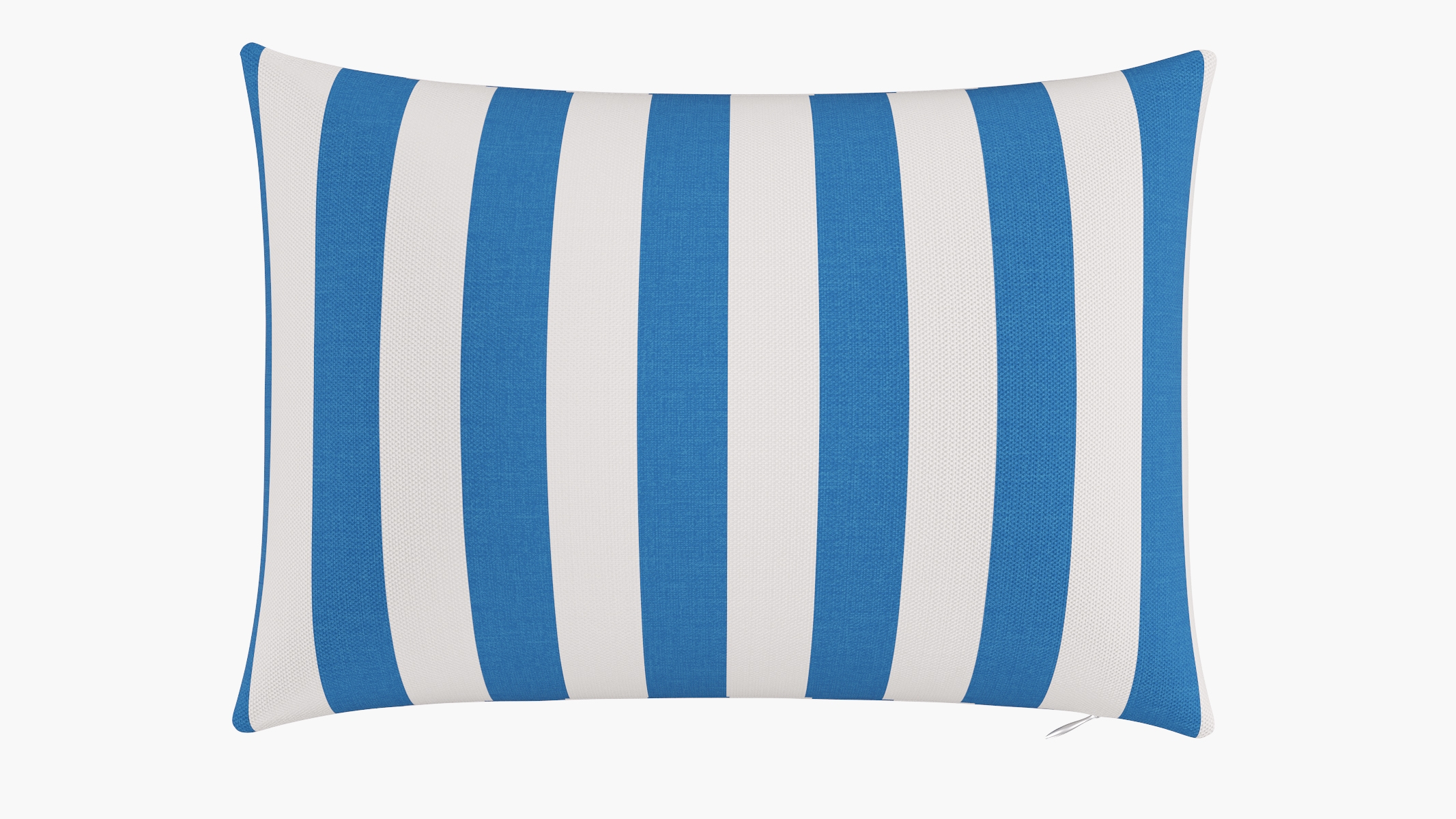 Throw Pillow 14" x 20", Cerulean Cabana Stripe, 14" x 20" - Image 0