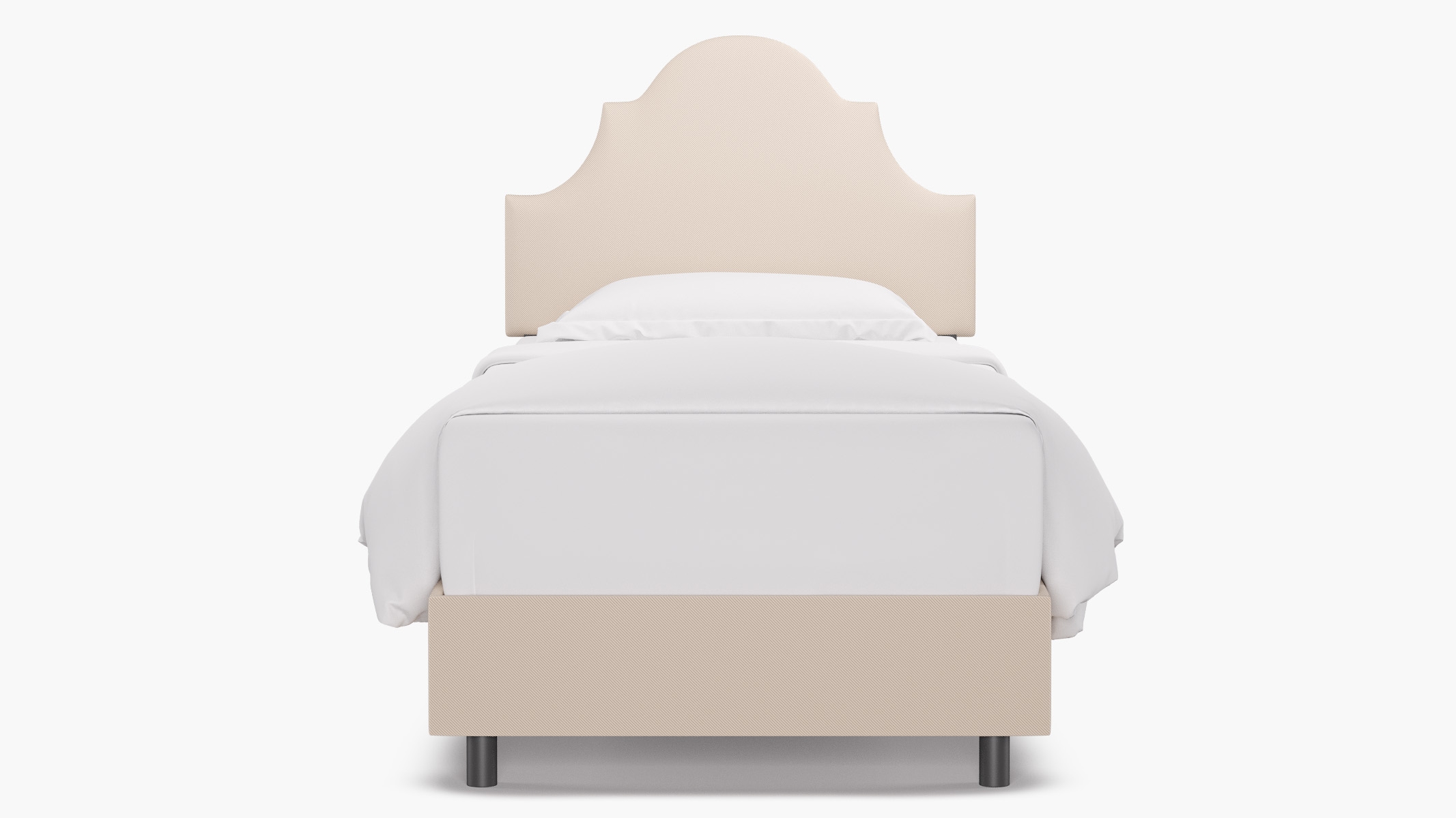 Regency Bed, Natural Twill, Twin - Image 0