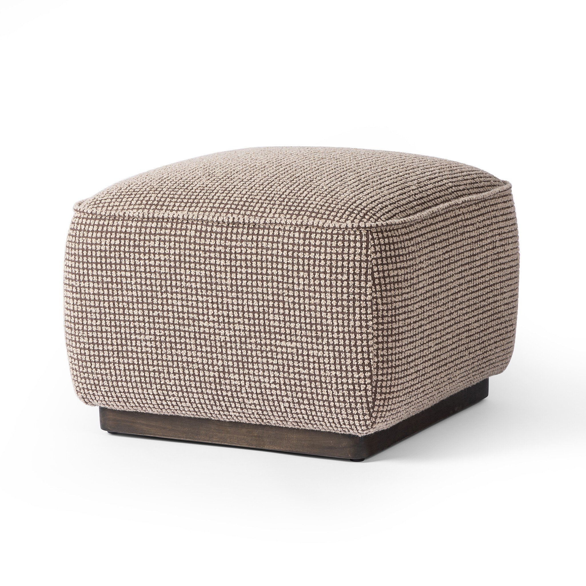 Sinclair Square Ottoman - Barrow Taupe - Image 0