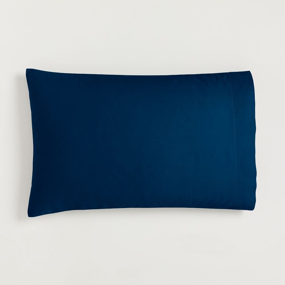 Organic Washed Cotton Sheet Set, Standard S/2, Regal Blue - Image 0