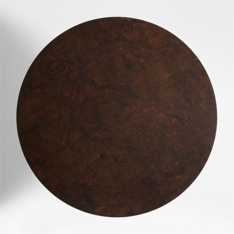 Rituelle 54" Burl Wood Round Dining Table by Athena Calderone - Image 6