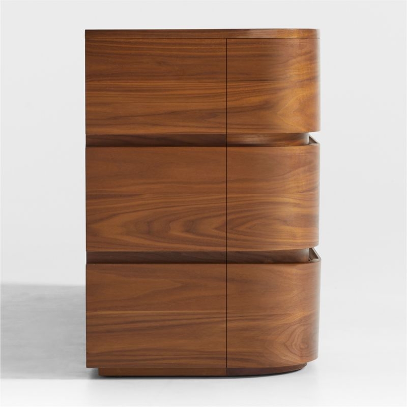 Milano Natural Walnut Wood 9-Drawer Dresser - Image 4