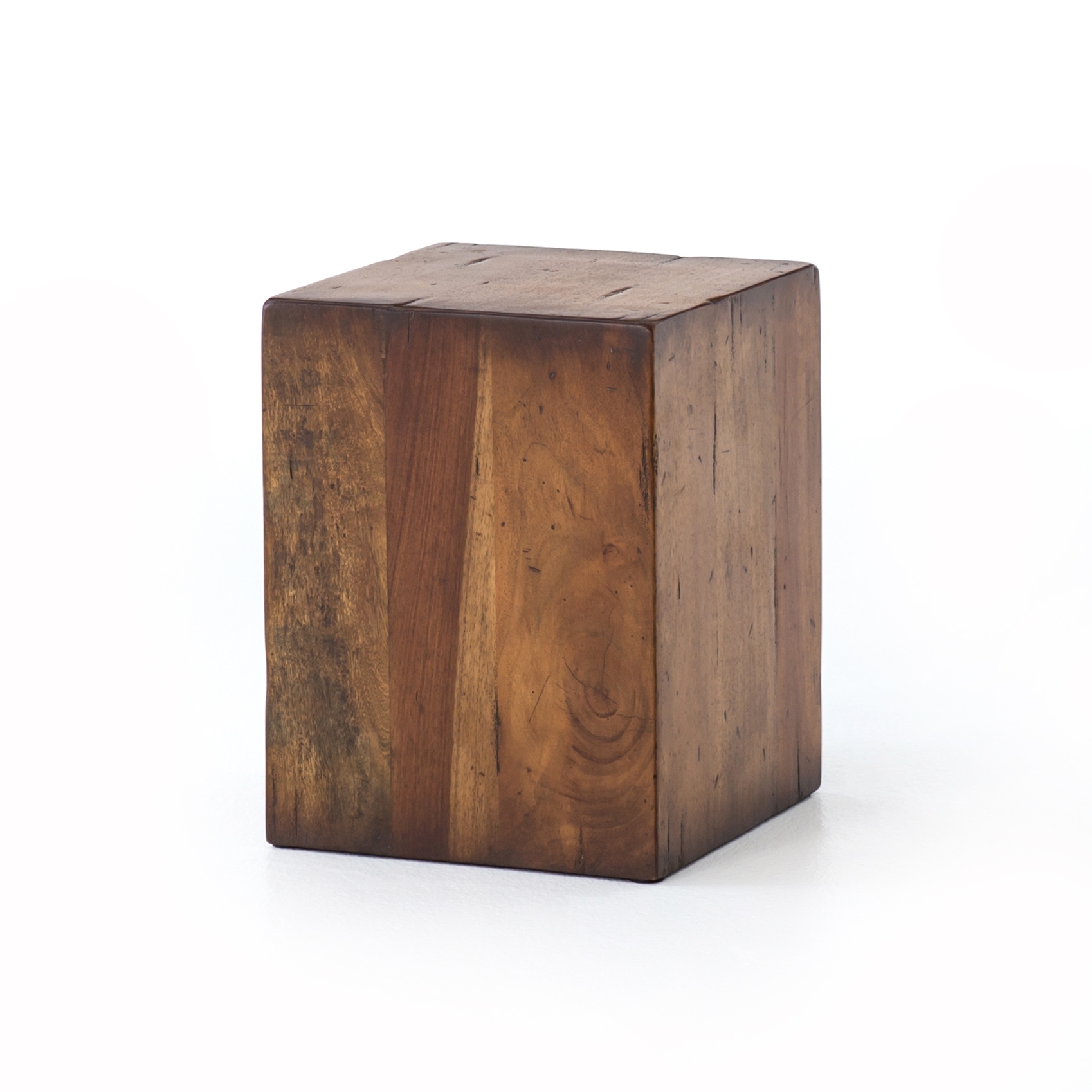 Duncan End Table-Reclaimed Fruitwood - Image 0