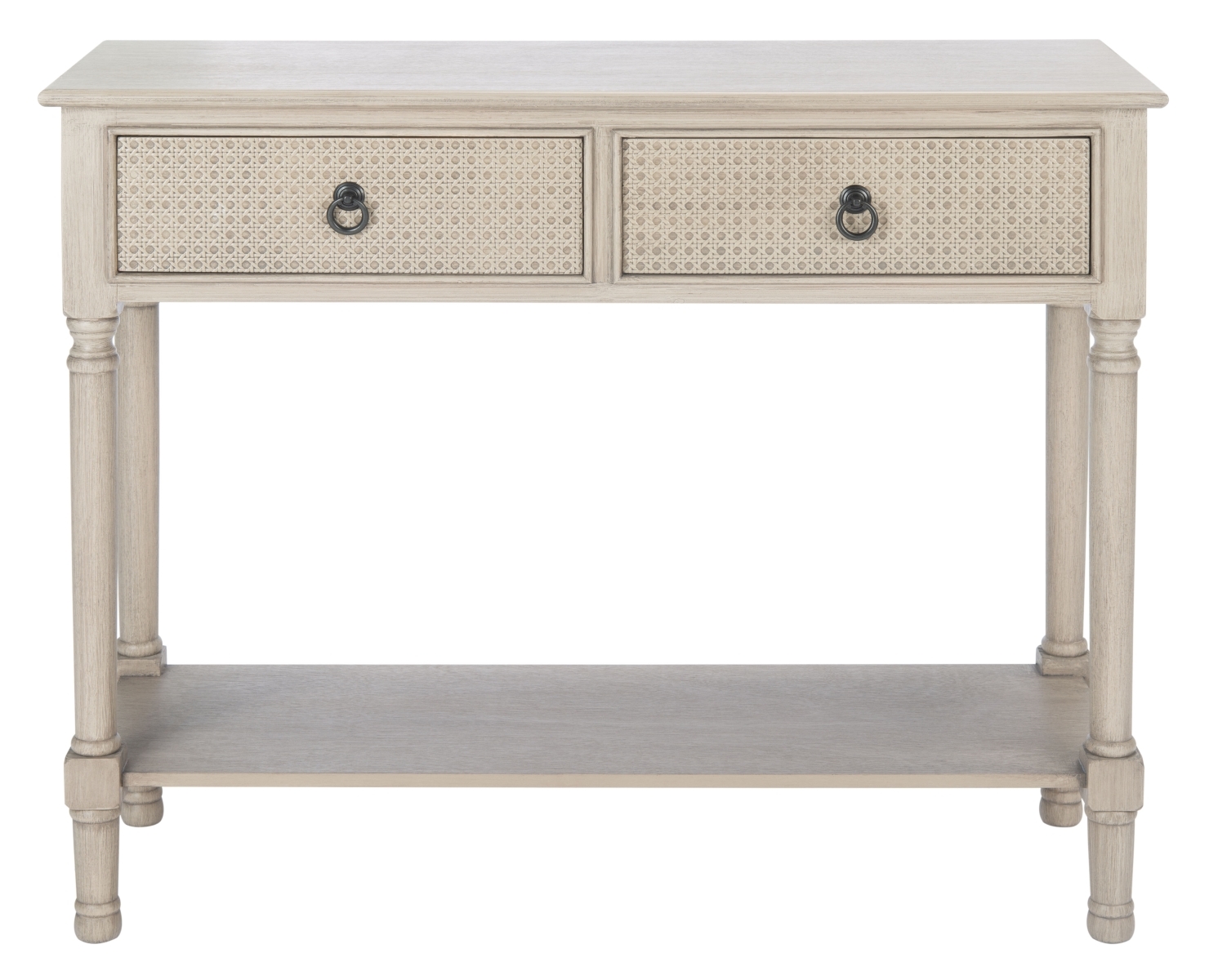 Haines 2 Drawer Console Table - Greige - Safavieh - Image 0