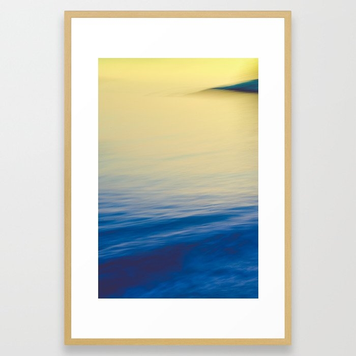 Tide And Waves Framed Art Print by Olivia Joy St.claire - Cozy Home Decor, - Conservation Natural - LARGE (Gallery)-26x38 - Image 0