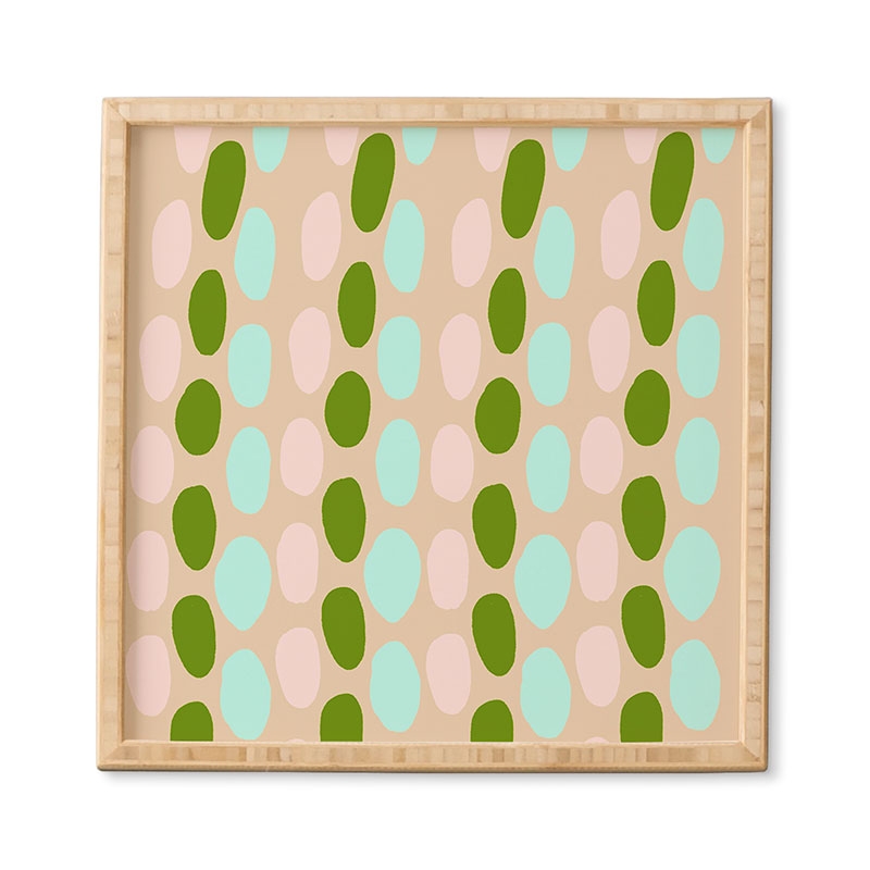 Jellybeans by SunshineCanteen - Framed Wall Art Bamboo 12" x 12" - Image 0