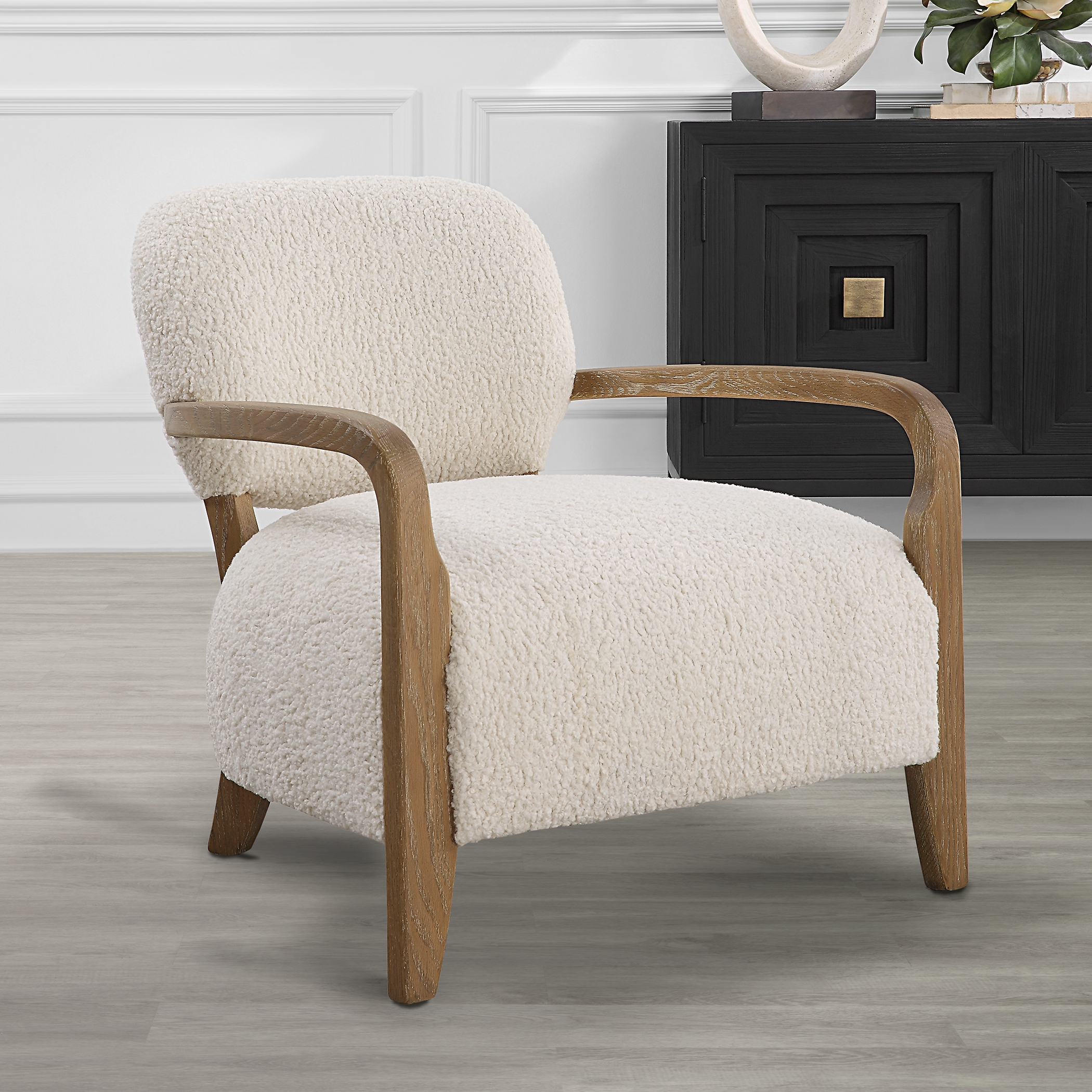 Telluride Natural Shearling Accent Chair - Image 1
