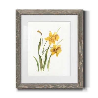  Ochre Botanical I-Premium Framed Print - Ready To Hang - Image 0