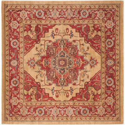 Clarion Oriental Red/Natural Area Rug - Image 0
