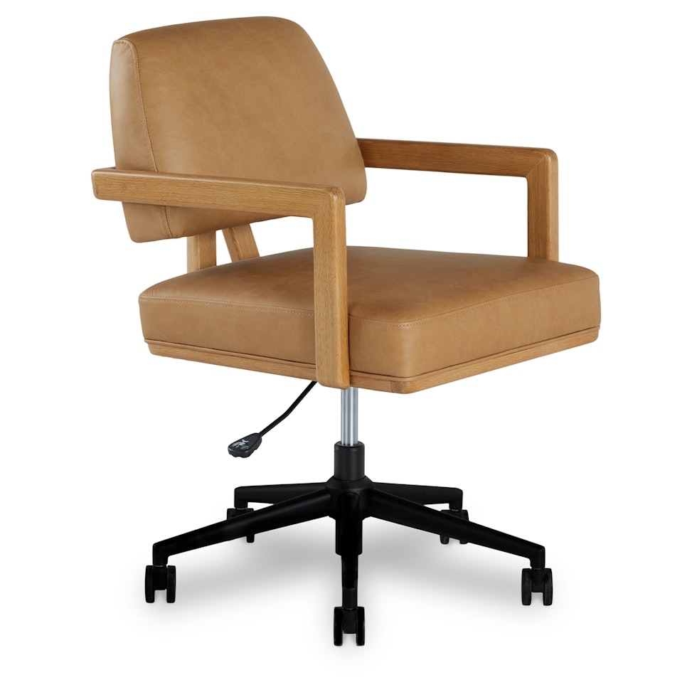 Aquila Leather Office Chair - Charme Tan - Image 0