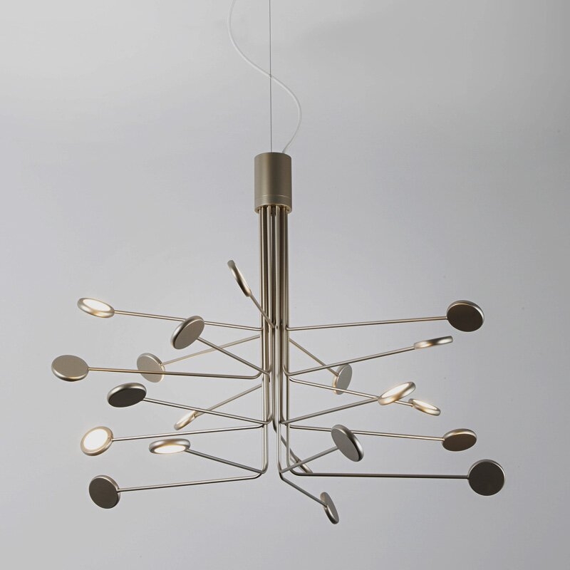 ZANEEN design Arbor 20-Light LED Sputnik Modern Linear Chandelier - Image 0