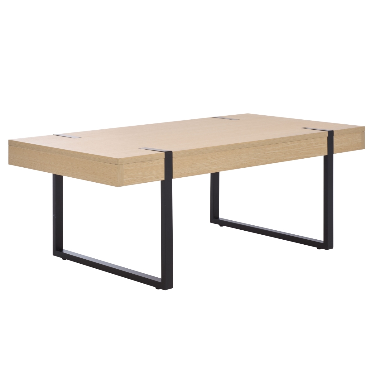 Klausner Coffee Table - Sand / Black - Safavieh - Image 4