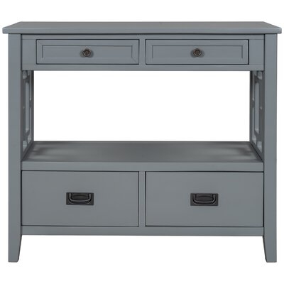 36.02'' Console Table With 4 Drawers And 1 Shelf - Image 0