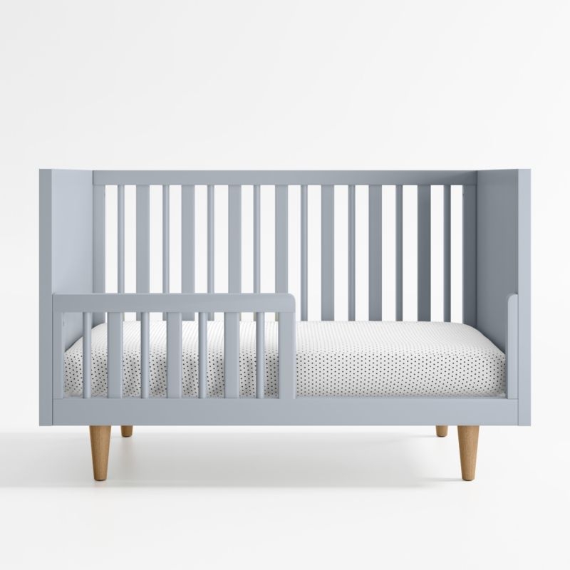 Finn Mist Blue Wood Toddler Bed Rail - Image 1
