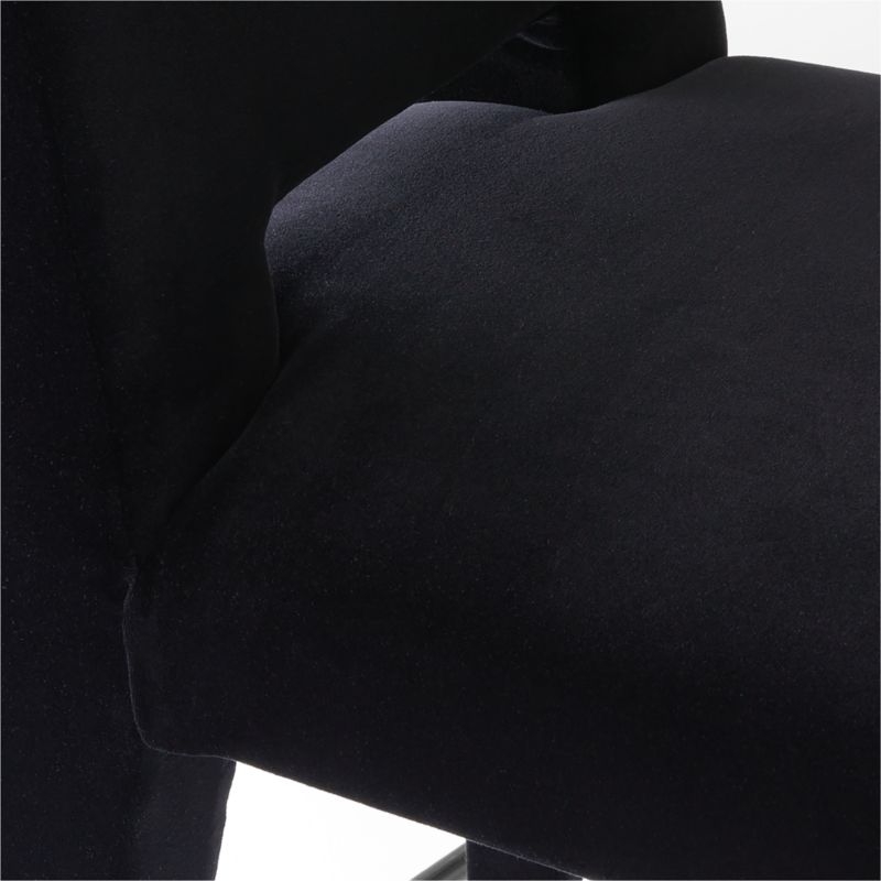 Editor Black Velvet Dining Chair Set of 4 - Image 6