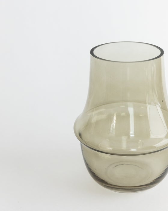 Taupe Glass Vase, Large - Image 3