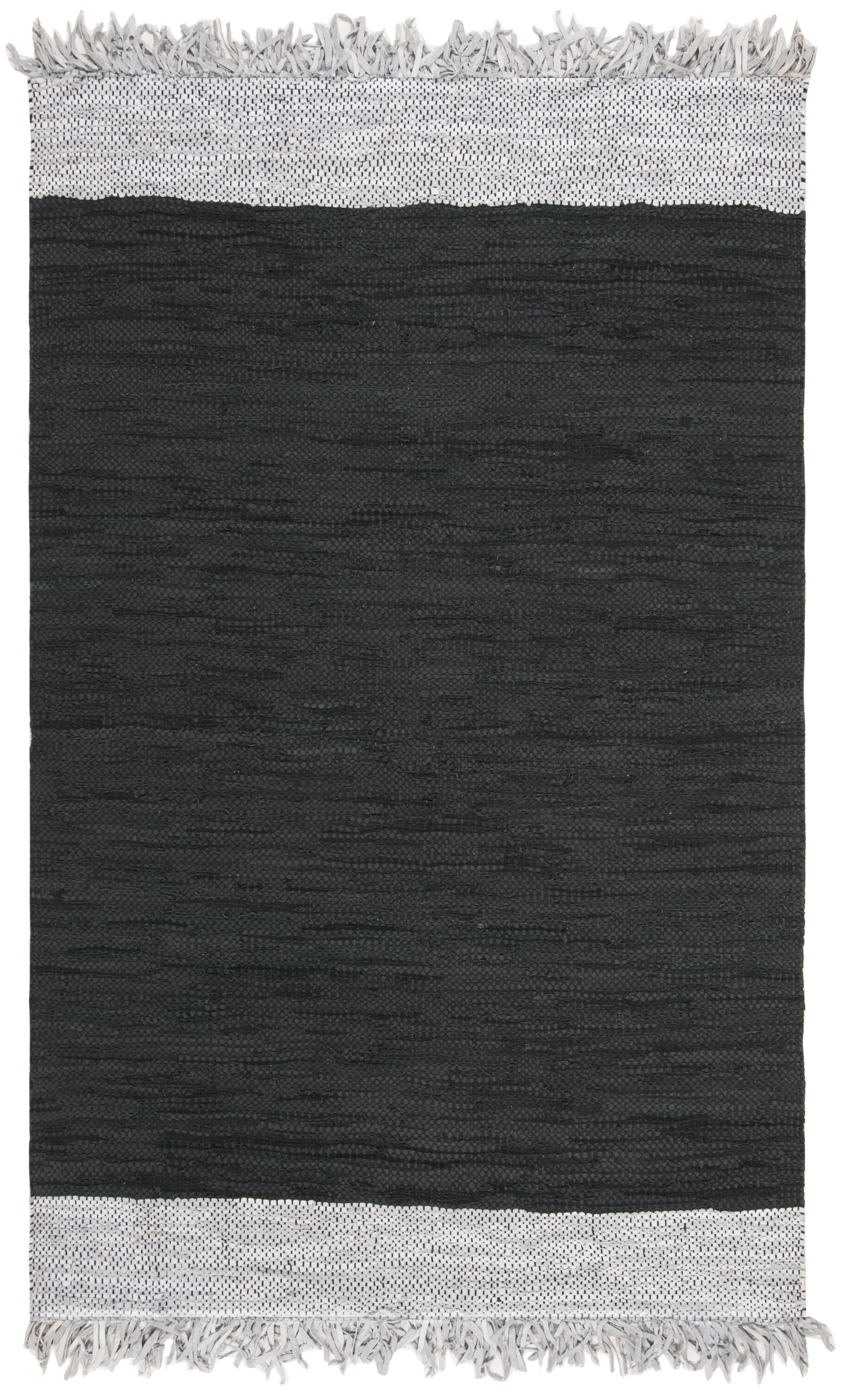 Arlo Home Hand Woven Area Rug, VTL310E, Light Grey/Black,  5' X 8' - Image 0