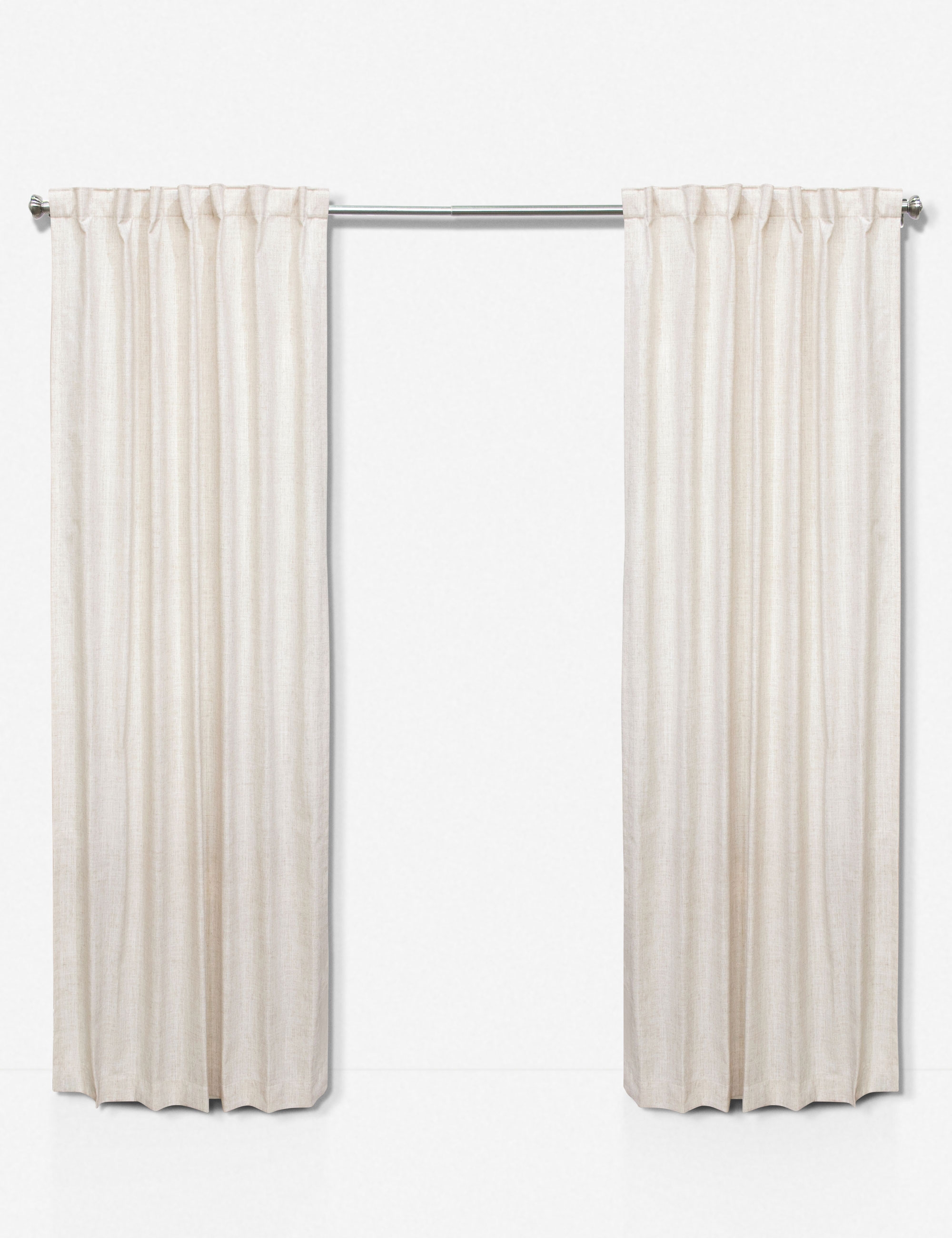 Talc Woven Curtain Panel, 120" x 50" Unlined - Image 5