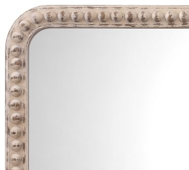 Ingrid Rectangular Wall Mirror, White Washed, 26"x38" - Image 1