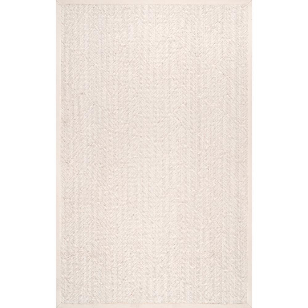 nuLOOM Natural Textured Suzanne Cream (Ivory) 8 ft. x 10 ft. Area Rug - Image 0