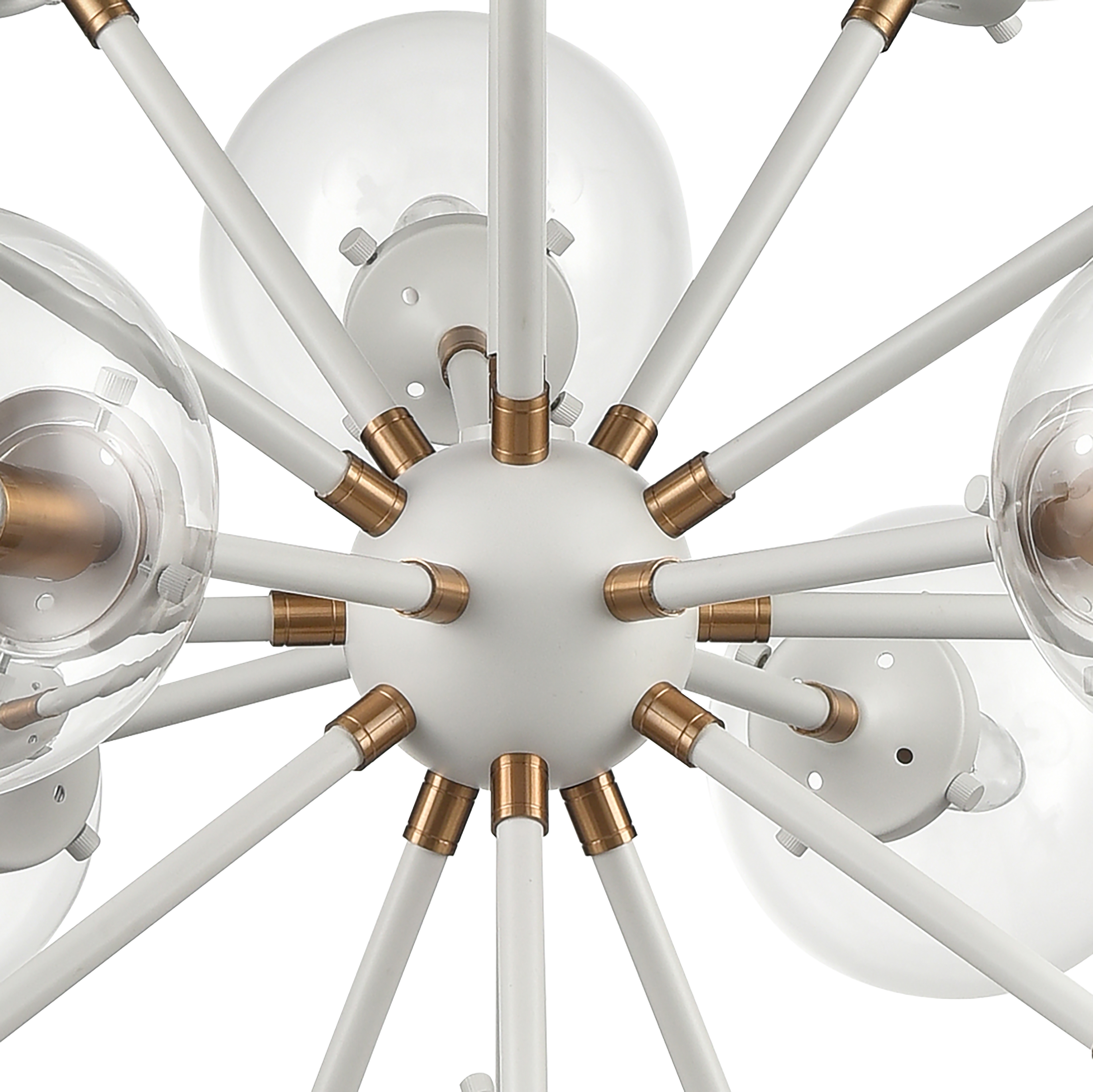 Boudreaux 32'' Wide 18-Light Chandelier - Matte White - Image 2