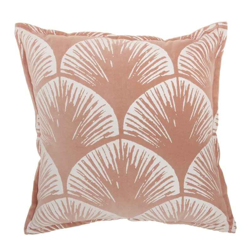 Solo Rugs Square Pillow Cover & Insert Color: Coral - Image 0