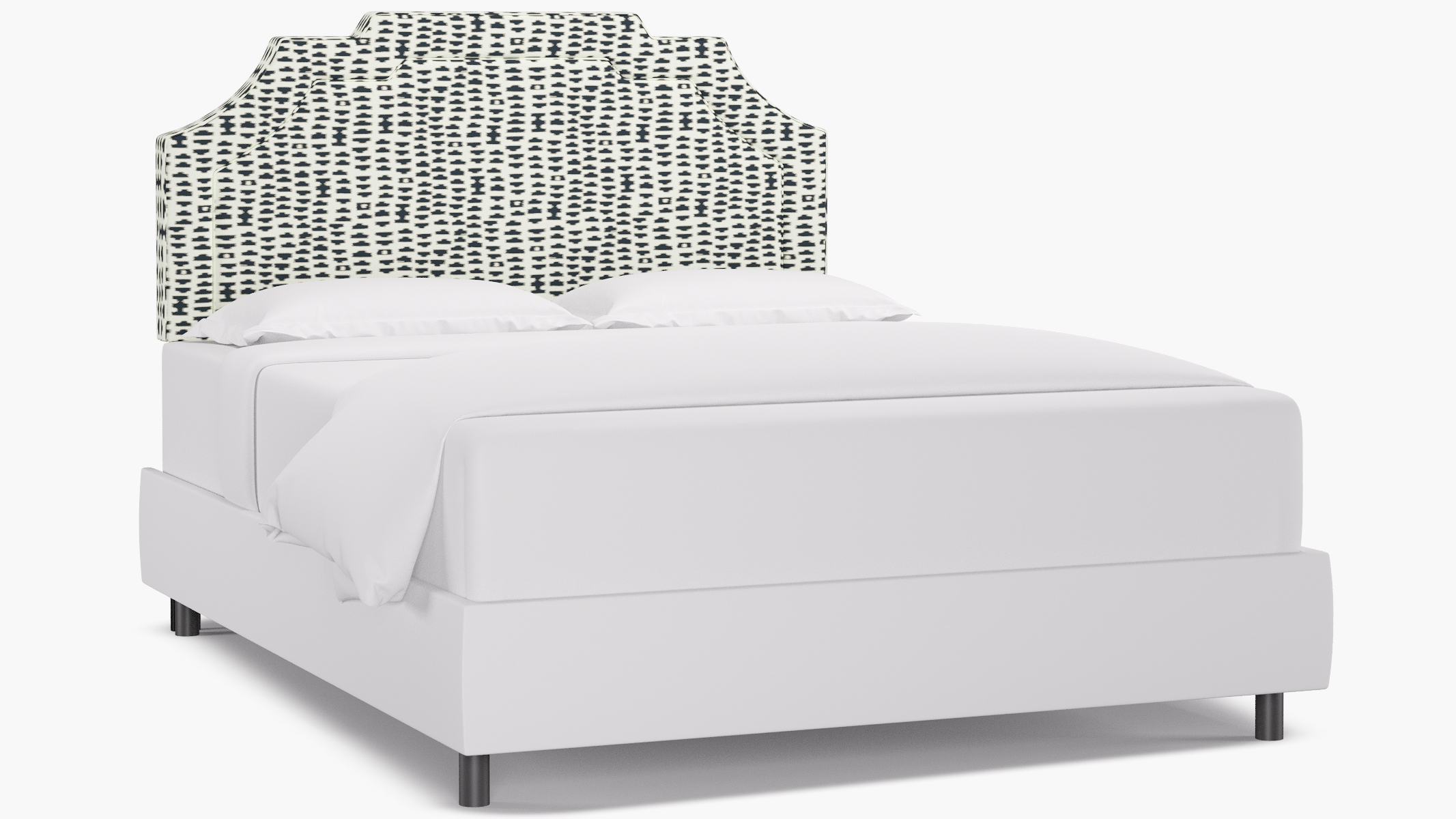 Art Deco Headboard, Ivory Odalisque, Queen - Image 0