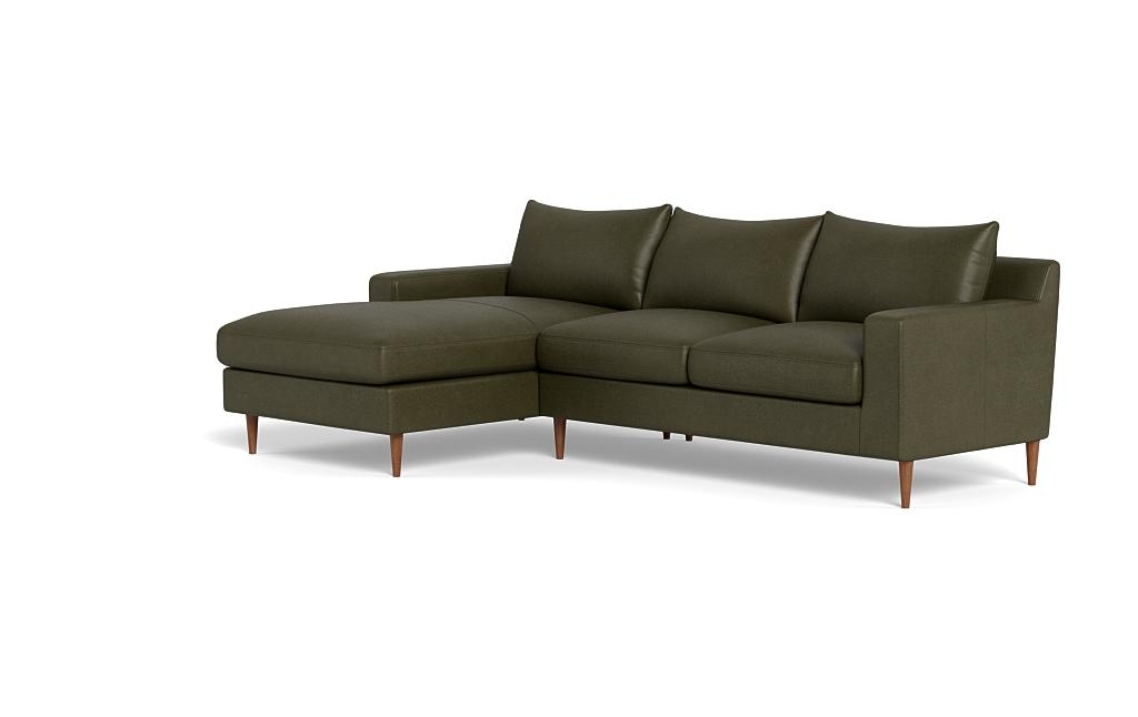Sloan Leather Left Chaise Sectional - Image 2
