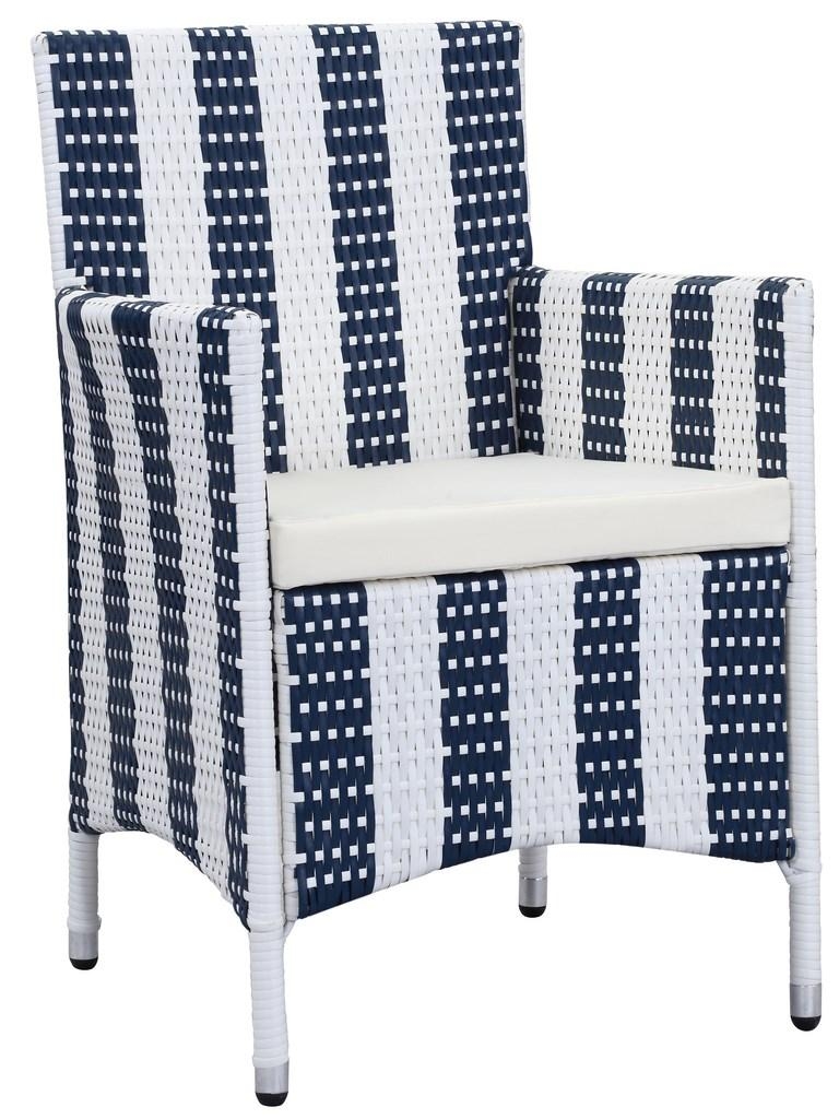 Figueroa 4 Pc Outdoor Set - Navy/White - Safavieh - Image 5