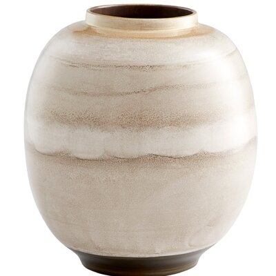 Kasha Mocha 11.75'' Porcelain Table Vase - Image 0