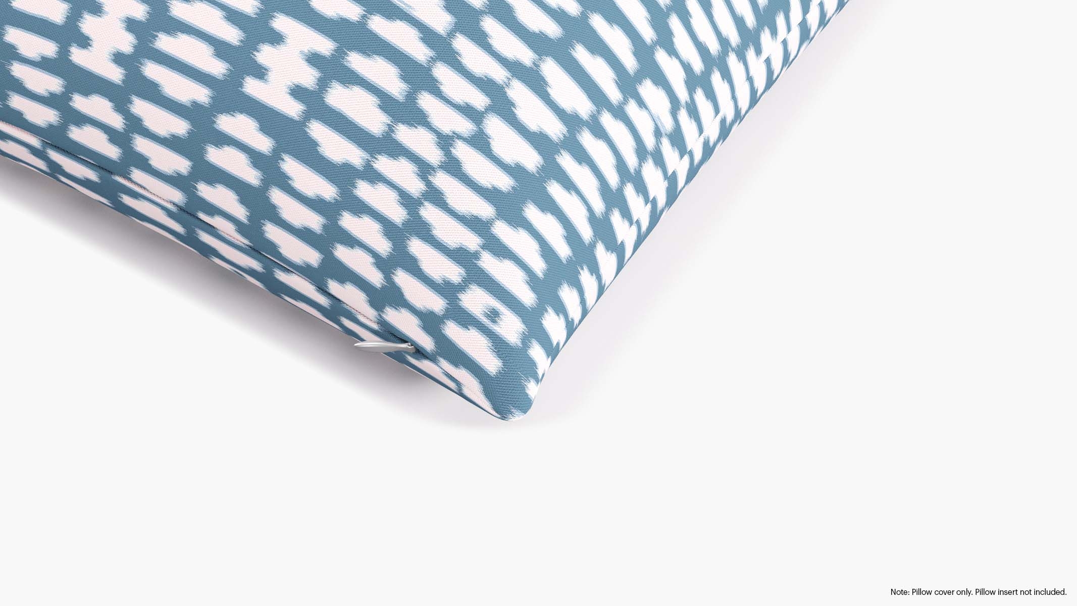 Throw Pillow Cover 20", Dusty Blue Odalisque, 20" x 20" - Image 1